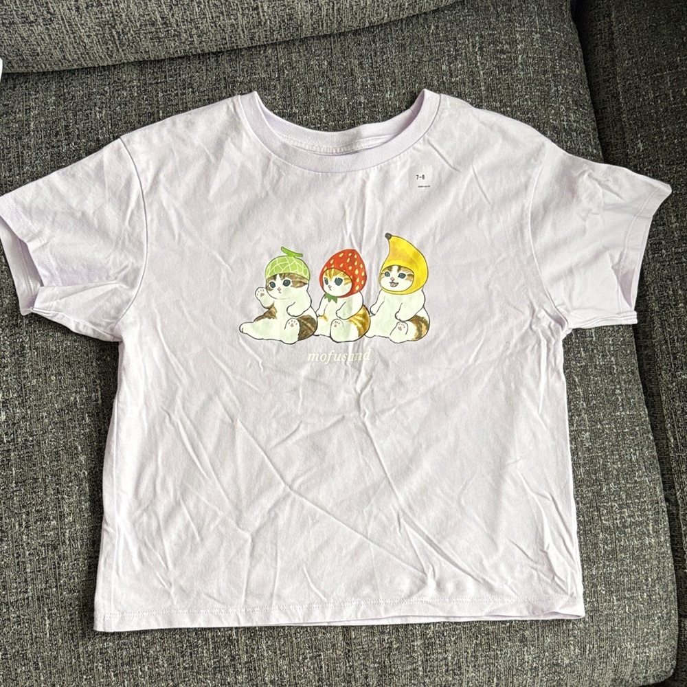 Uniqlo Kids Mofusand T Shirt in Size 7-8